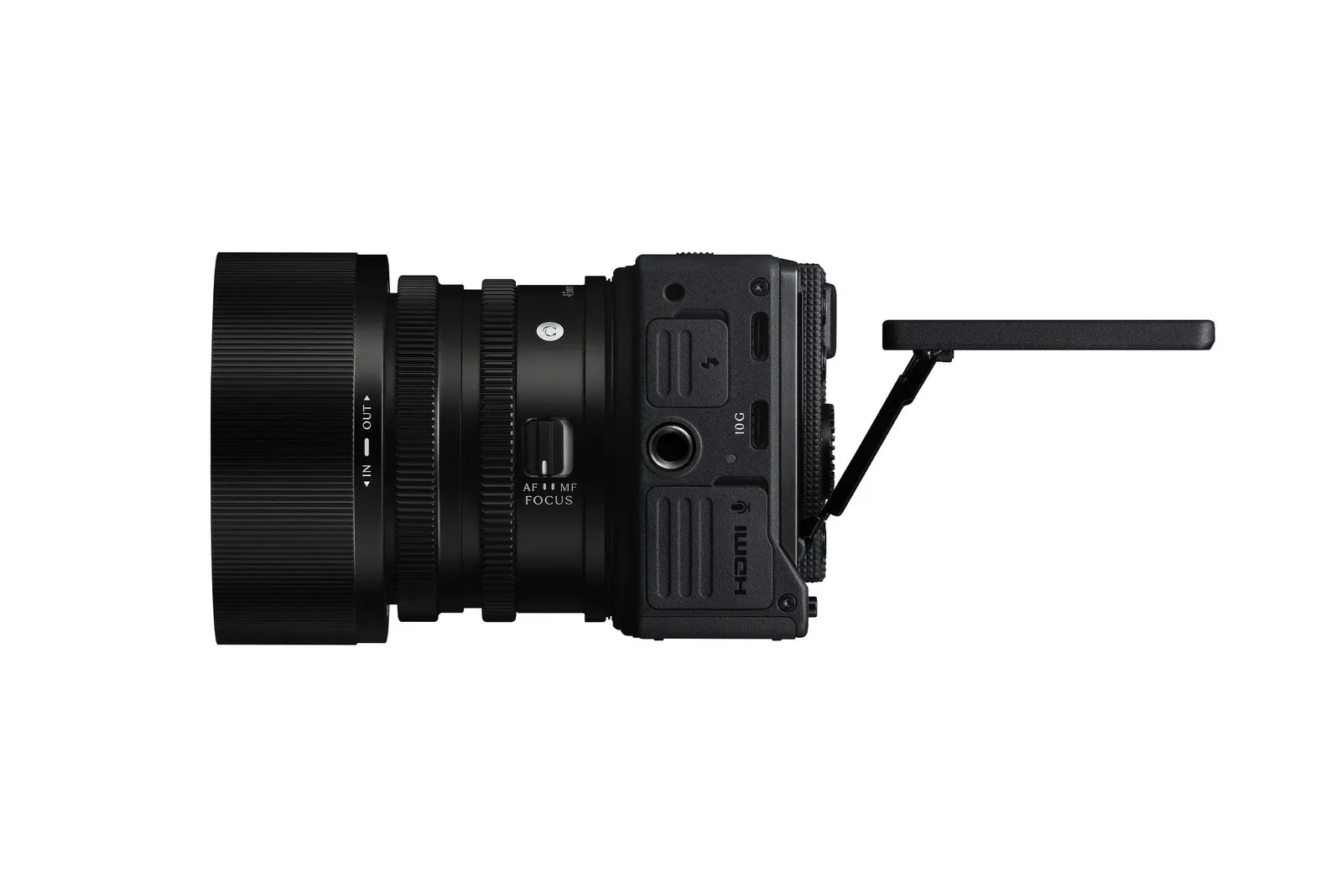 Наклонный экран Sigma FP2 и боковые разъёмы